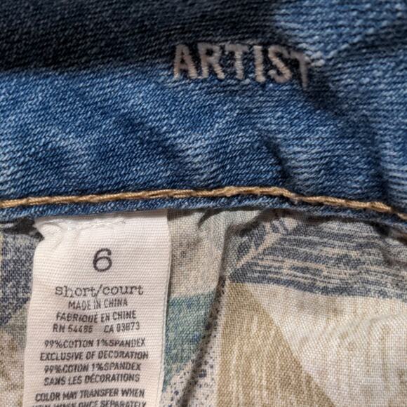 AMERICAN EAGLE Artist Destroyed Denim Shorts 6 - Picture 7 of 7